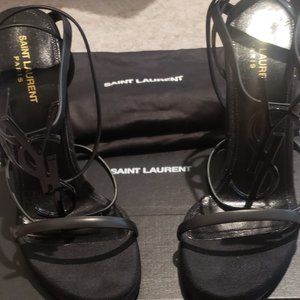 Saint Laurent YSL Cassandra Wedge Heel Shoe